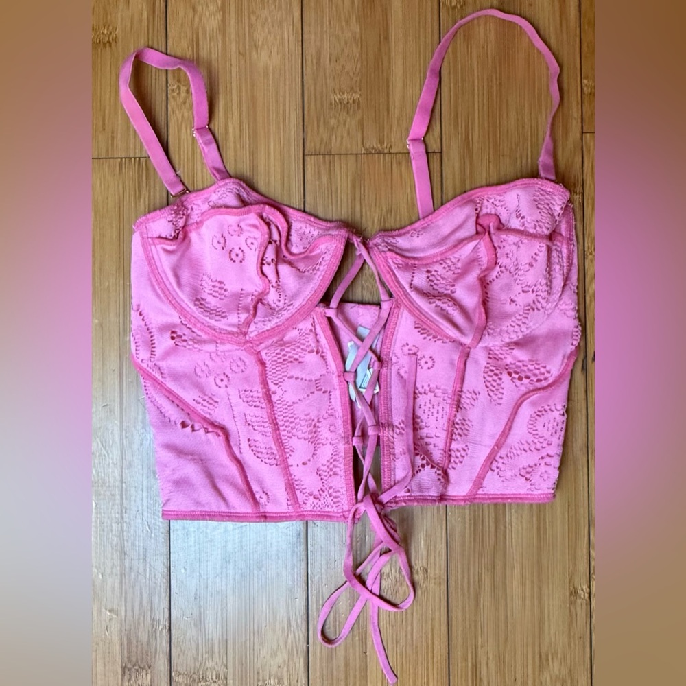 Urban Outfitters Pink Camisole Satin Top